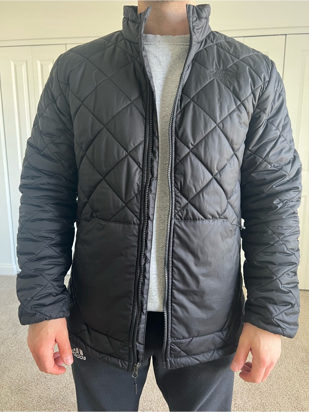 The North Face Men’s Black Diamond-Quilt Puffer Jacket